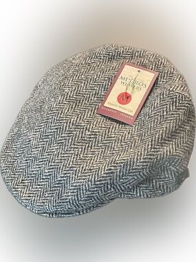 Mucros Weavers Irish Flat Cap Men's Medium trinity Wool Hat Made in Ireland